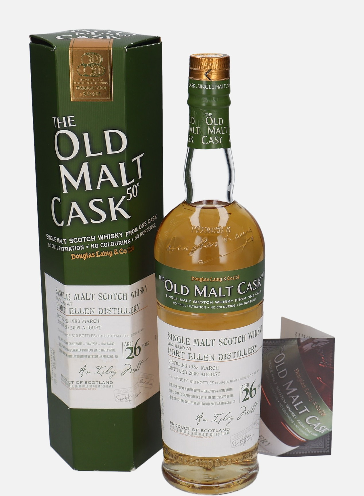 Port Ellen Douglas Laing & Co. Ltd. d. March 1983, b. August 2009 26 years old cask no. Ref. DL 5441 Single Malt Scotch Whisky 50% Vol, 700 ml Uncategorized 