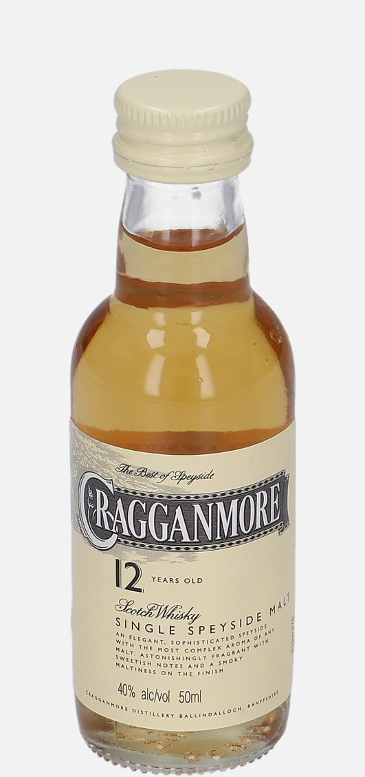 Cragganmore Original Bottling 12 years old Single Speyside Malt Scotch Whisky 40% Vol, 50 ml Uncategorized 