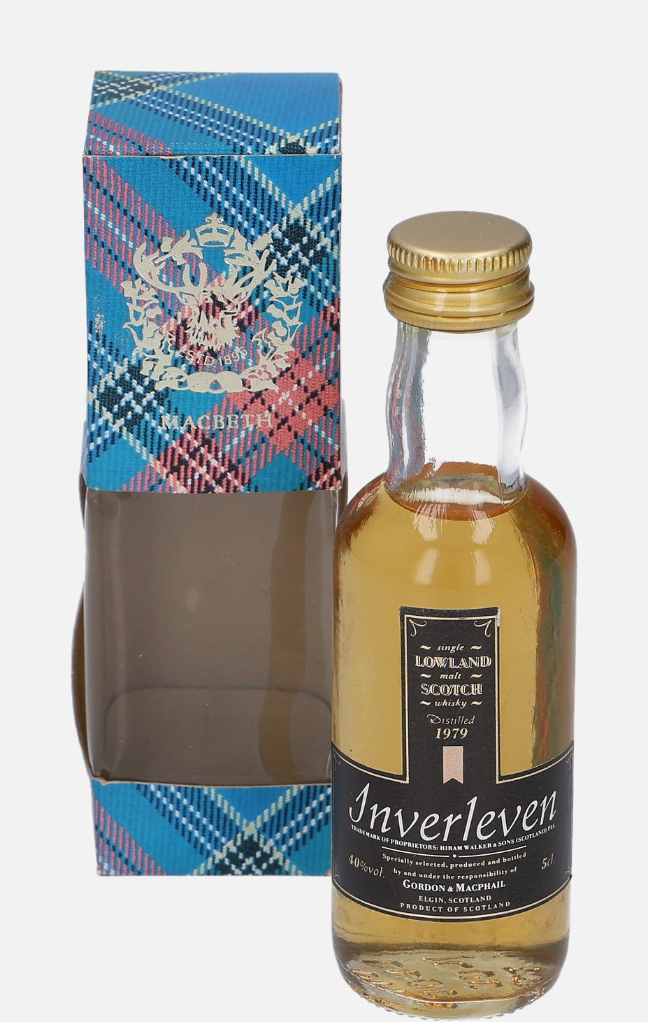 Inverleven Gordon & MacPhail d. 1979 Single Lowland Malt Scotch Whisky 40% Vol, 50 ml Uncategorized