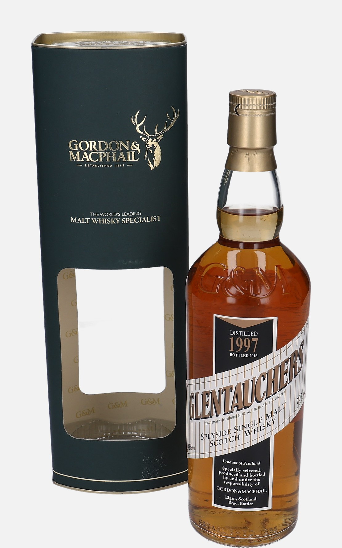 Glentauchers Gordon & MacPhail d. 1997, b. 2016 Speyside Single Malt Scotch Whisky 43% Vol, 700 ml Uncategorized 
