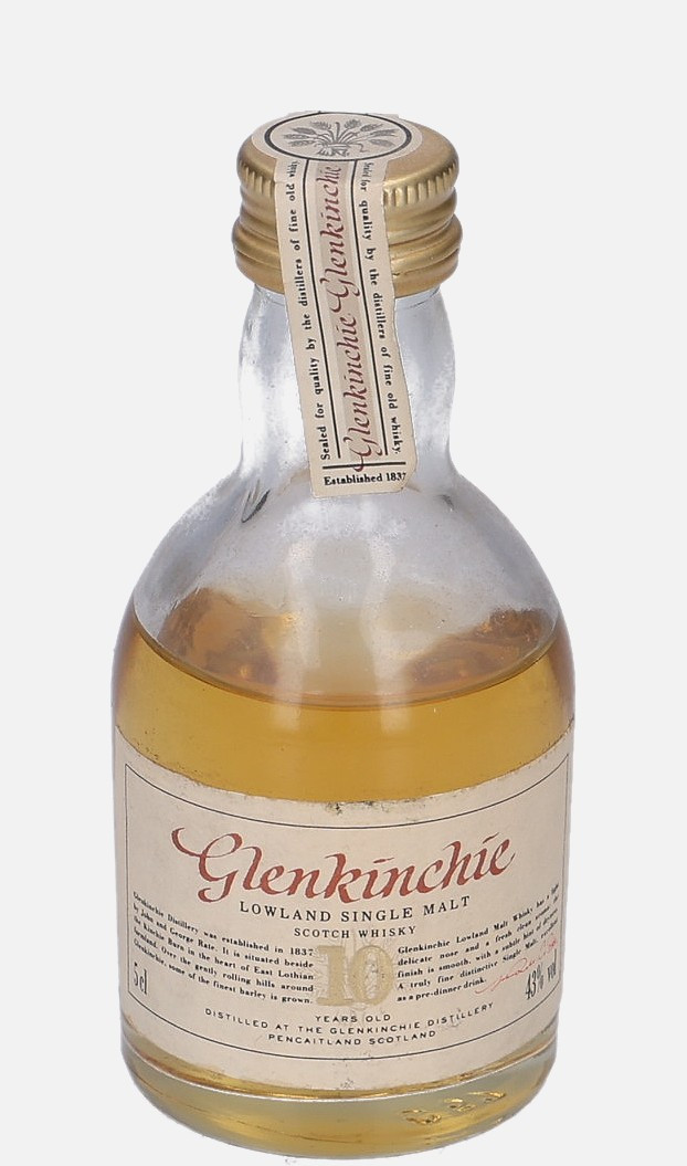 Glenkinchie Original Bottling 10 years old Lowland Single Malt Scotch Whisky 43% Vol, 50 ml Uncategorized