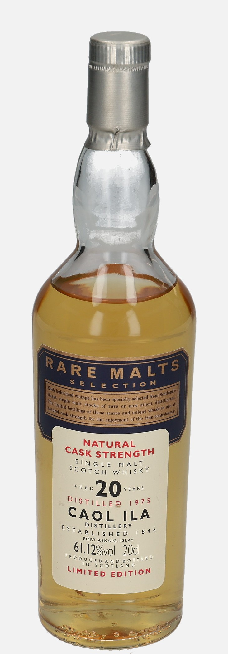 Caol Ila Original Bottling d. 1975 20 years old Single Malt Scotch Whisky 61.12% Vol, 200 ml Uncategorized 