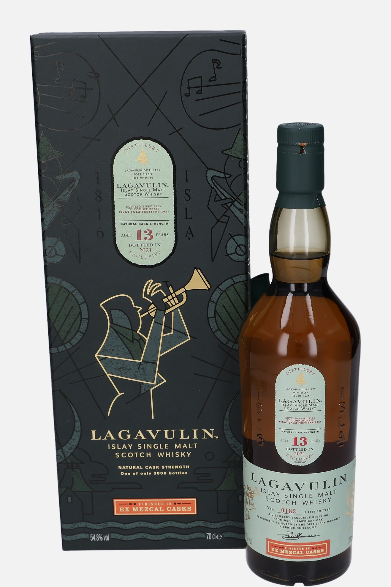 Lagavulin Original Bottling b. 2021 13 years old Islay Single Malt Scotch Whisky Matured in Refill American Oak Cask Finished in Ex Mezcal Cask 54.8% Vol, 700 ml Uncategorized 