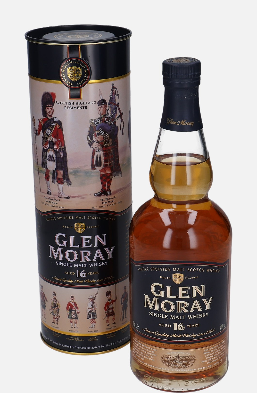 Glen Moray Original Bottling 16 years old Single Speyside Malt Scotch Whisky 40% Vol, 700 ml Uncategorized