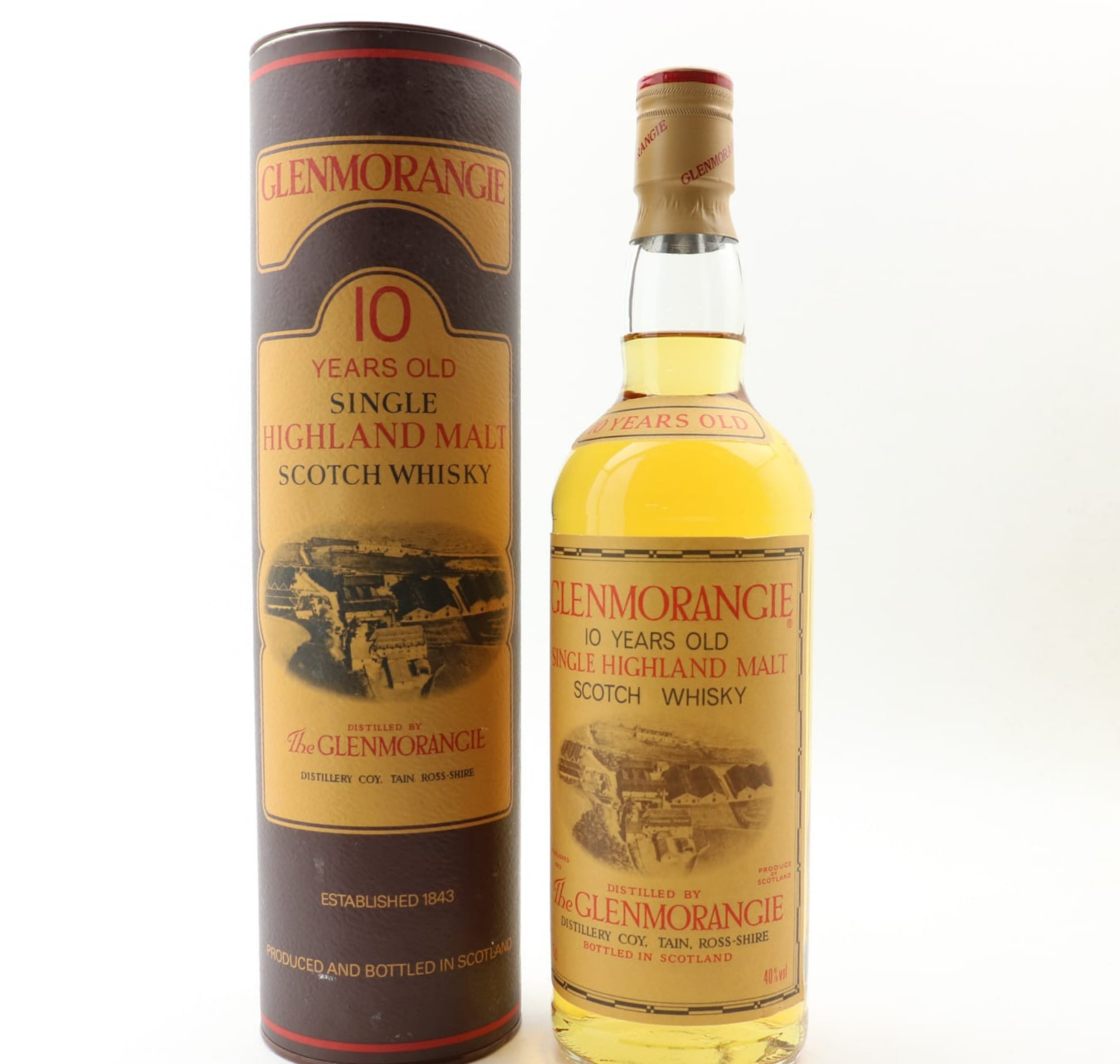 Glenmorangie 10 Years Old 90s Edition 100cl 40% Highlands Scotland Whisky 