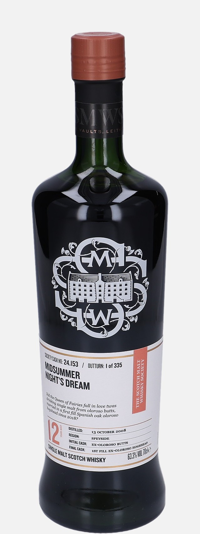 Macallan The Scotch Malt Whisky Society d. 13.10.2008 12 years old 24.153 Single Malt Scotch Whisky Matured in Ex-Oloroso Butt Finished in 1st Fill Ex-Oloroso Hogshead 63.3% Vol, 700 ml Whisky 