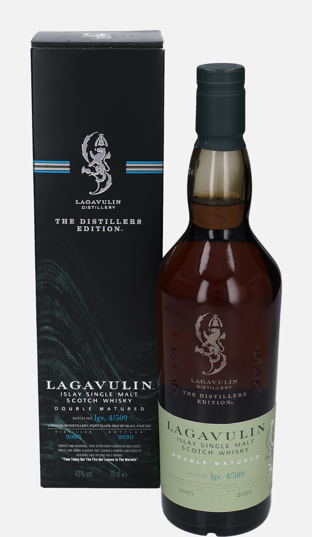 Lagavulin Original Bottling d. 2005, b. 2020 lgv. 4/509 Islay Single Malt Scotch Whisky Finished in Pedro Ximenez Cask 43% Vol, 700 ml Whisky 