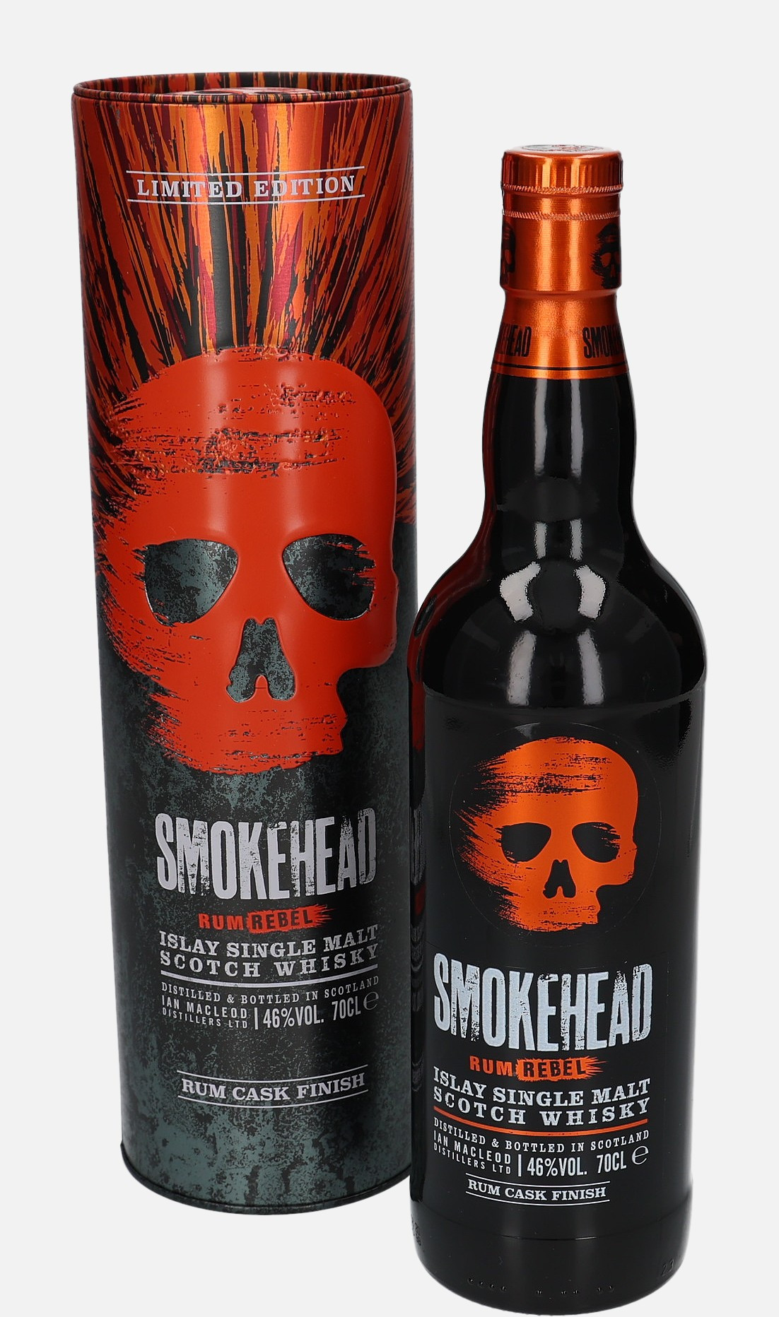 Smokehead Rum Rebel Islay Single Malt Scotch Whisky Finished in Rum Cask 46% Vol, 700 ml Whisky 