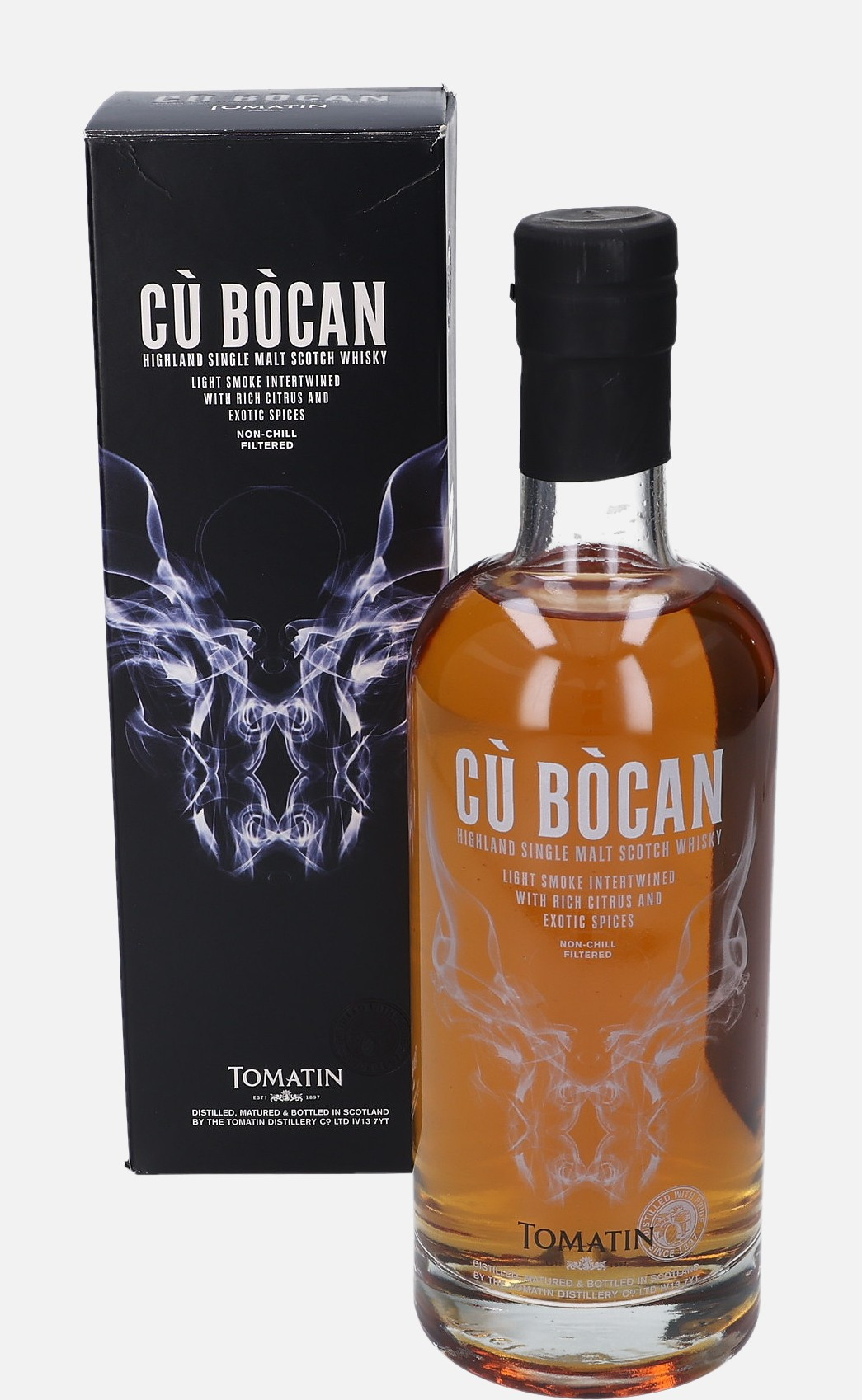 Tomatin Cù Bòcan, Original Bottling Highland Single Malt Scotch Whisky 46% Vol, 700 ml Whisky 
