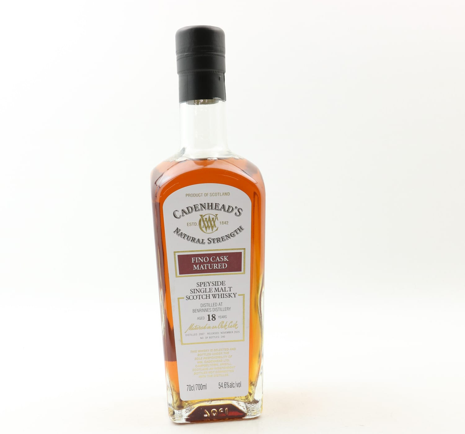 Benrinnes 2007 18 Year Old Cadenhead’s Whisky 