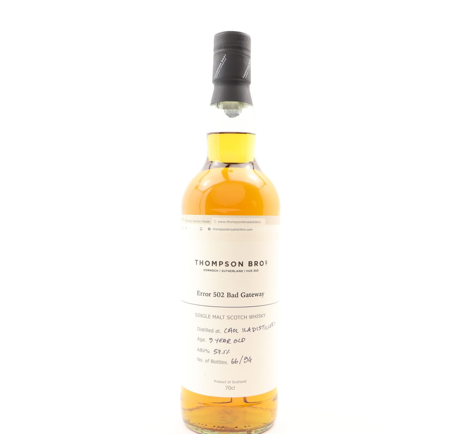 Caol Ila 2013 9 Year Old Error 502 Bad Gateway Thompson Bros Whisky 