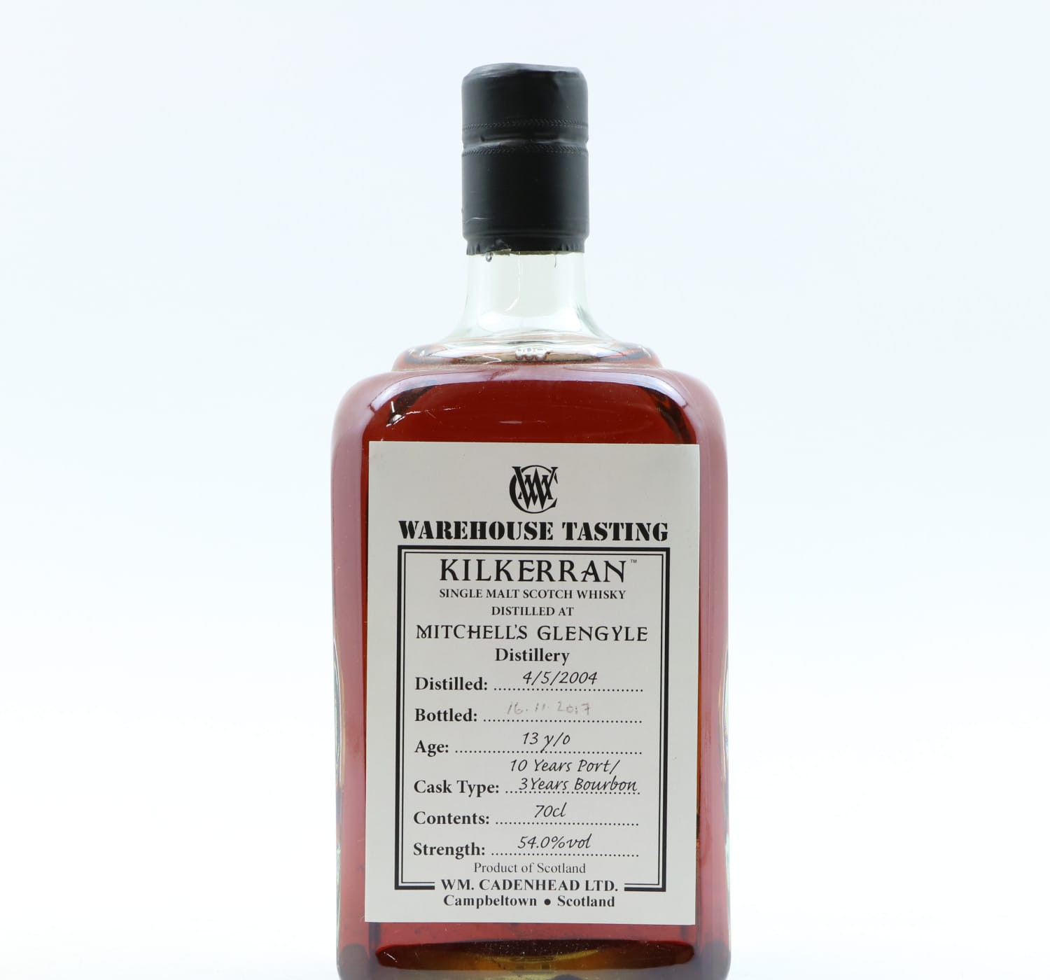 Kilkerran 2004 13 Year Old Cadenhead’s Warehouse Tasting Whisky