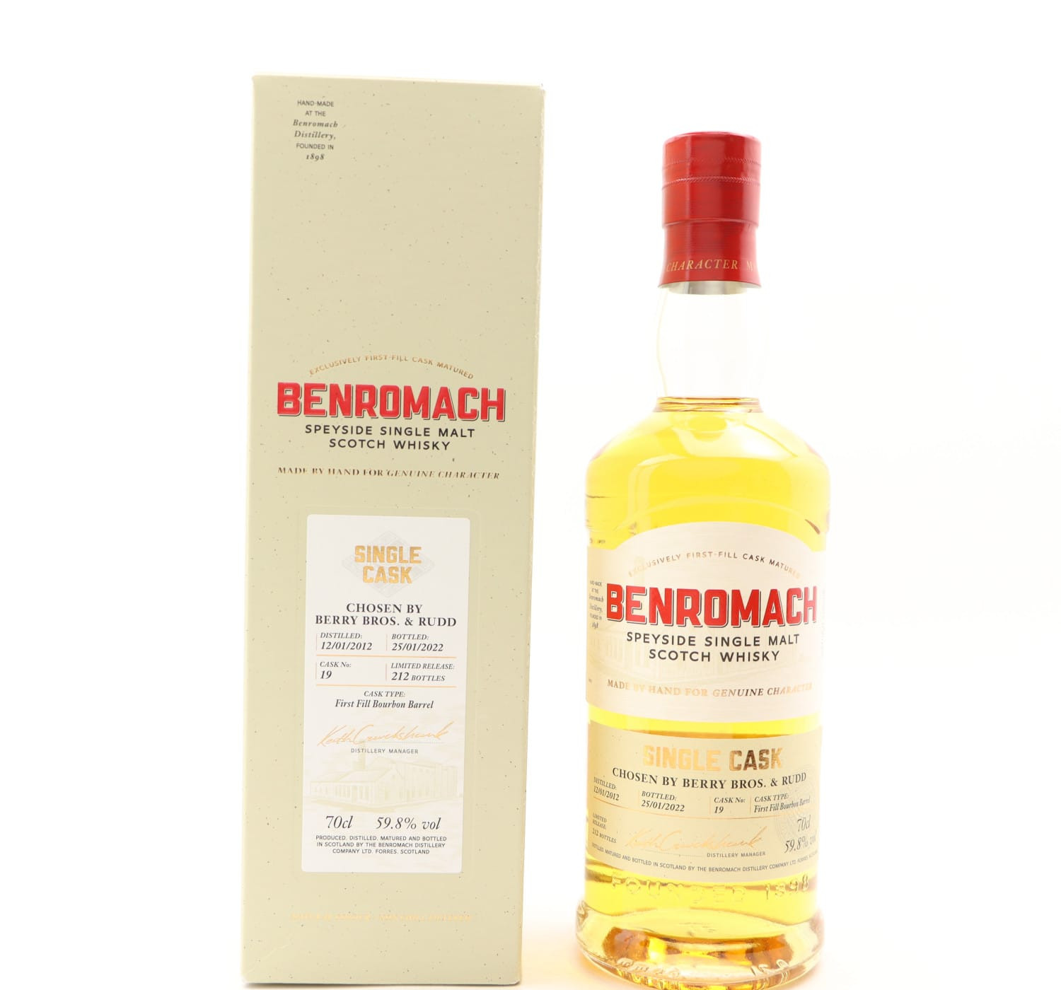 Benromach 2012 Single Cask #19 Chosen By Berry Bros & Rudd Whisky 
