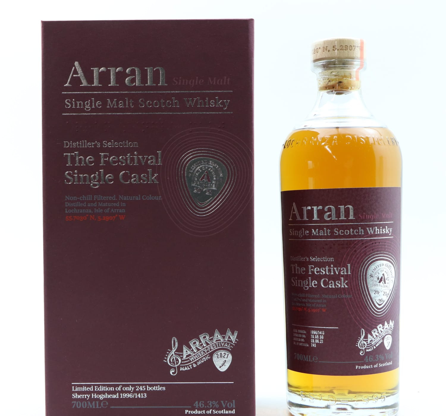 Arran 1996 Single Cask #1413 Malt & Music Festival 2021 Whisky 