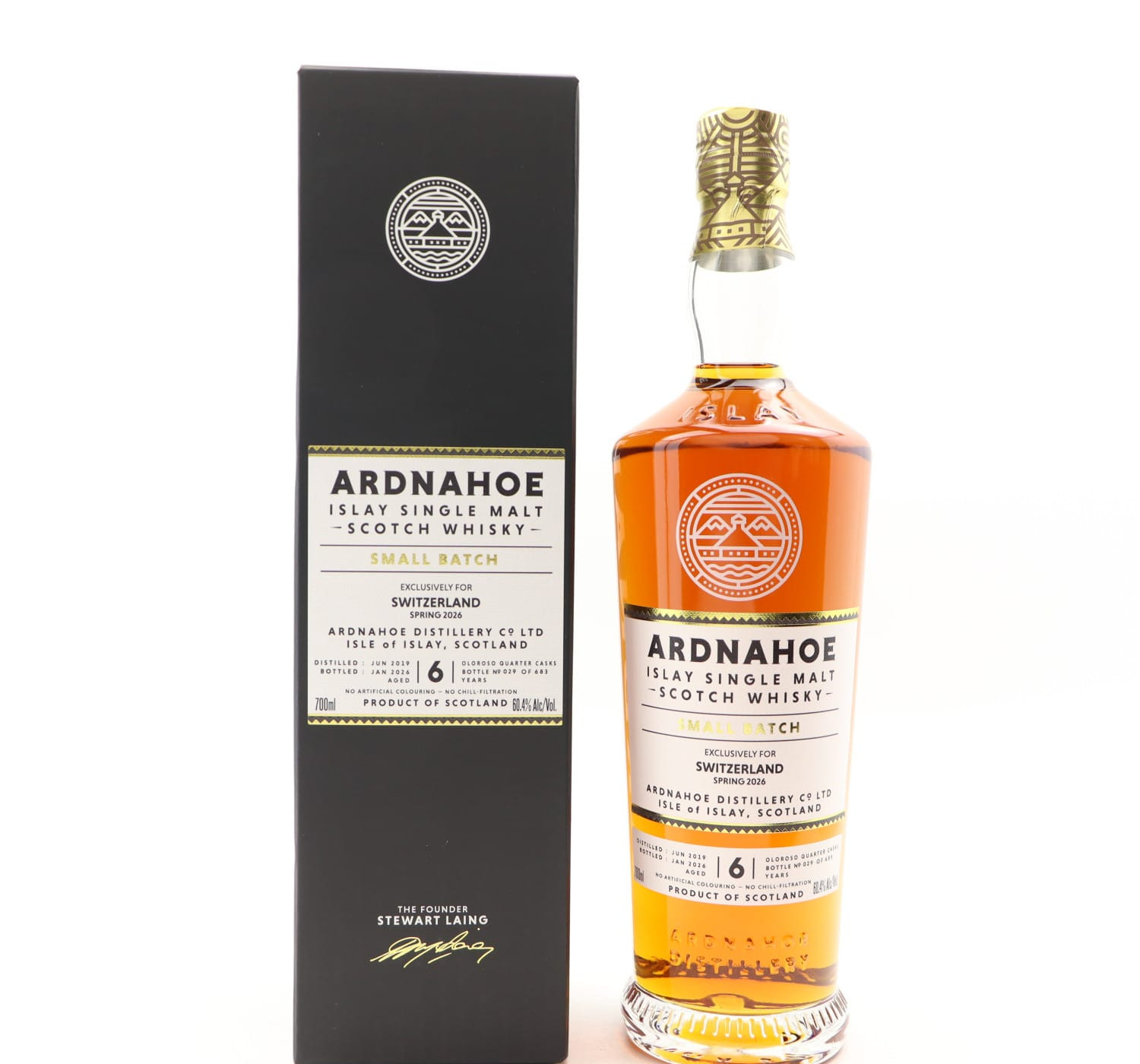 Ardnahoe 2019 6 Year Old Small Batch For Switzerland Whisky 