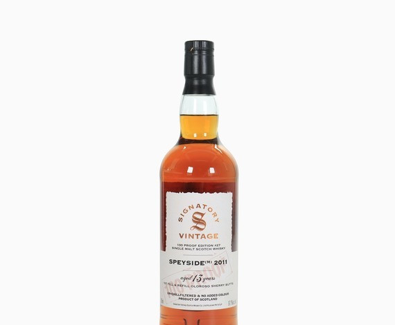 Speyside (M) – 13 Year Old (2011) 100 Proof Edition #27 (Signatory Vintage) Whisky 