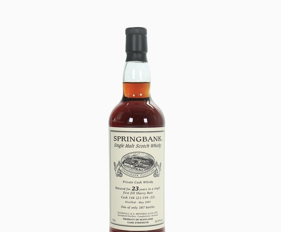 Springbank – 23 Year Old (2001) Single Cask #146 (Private Bottling) Whisky