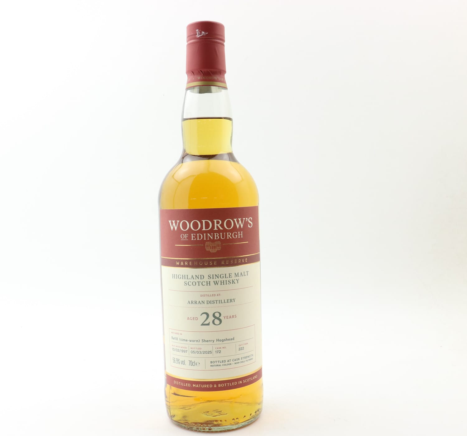 Arran 1997 28 Year Old Woodrow’s Of Edinburgh Whisky