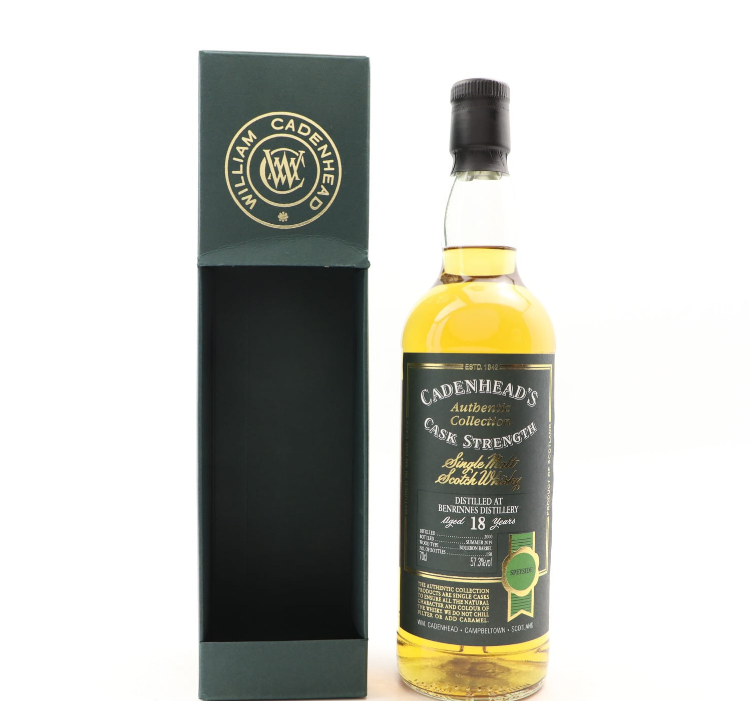 Benrinnes 2000 18 Year Old Cadenhead’s Whisky