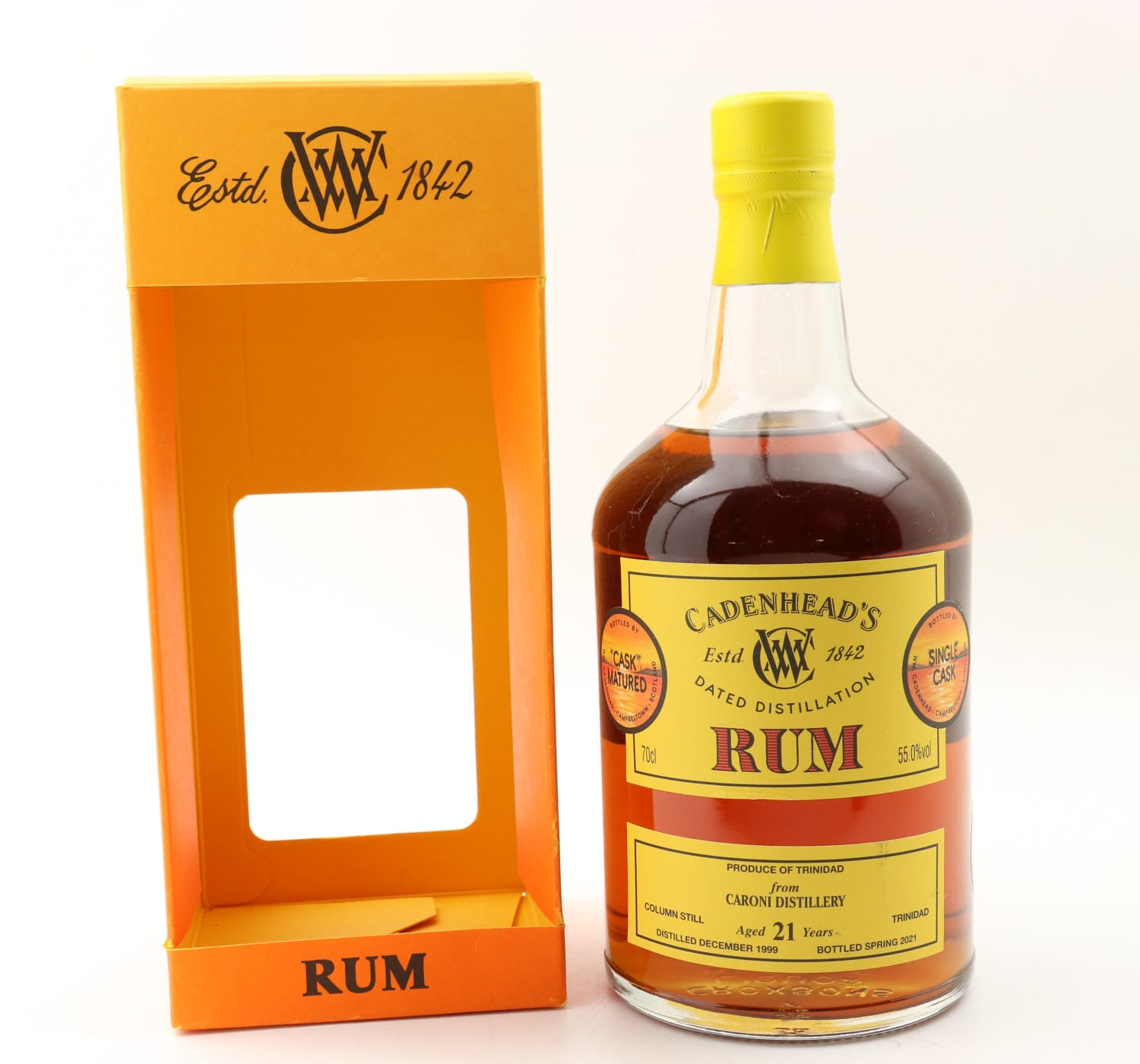 Caroni 1999 21 Year Old Cadenhead’s Whisky 