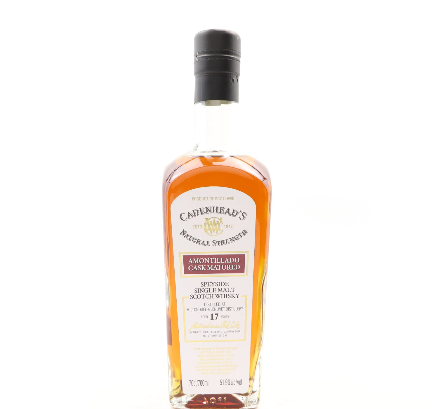 Miltonduff-Glenlivet 2008 17 Year Old Cadenhead’s Whisky