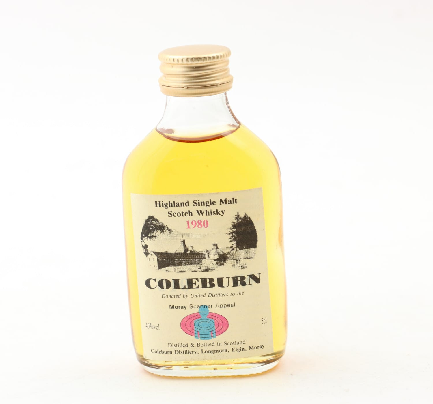 Coleburn 1980 Moray Scanner Appeal Mini 5cl Whisky