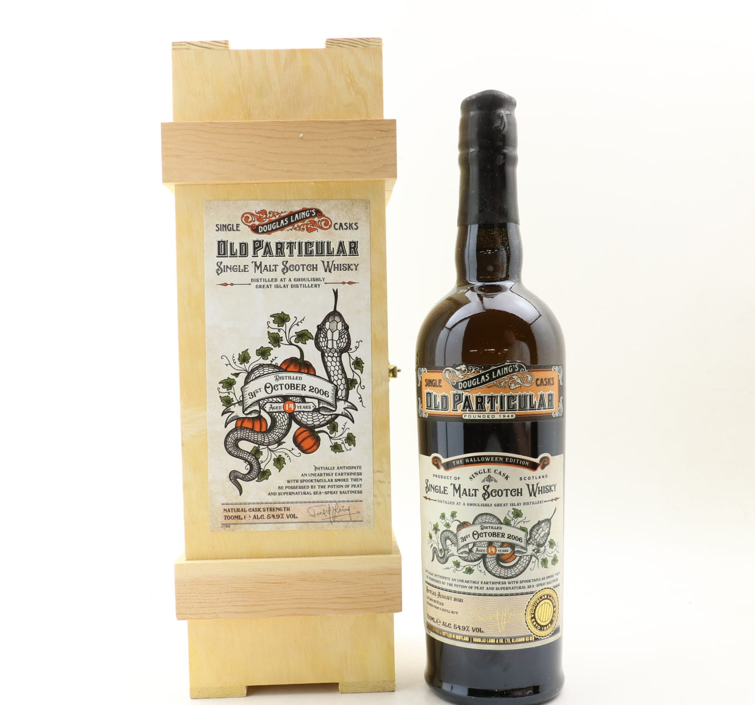 An Islay 2006 14 Year Old Old Particular Halloween Edition Whisky 