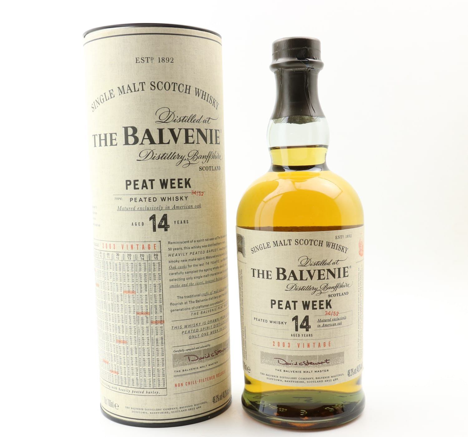 Balvenie 2003 14 Year Old Peat Week Whisky