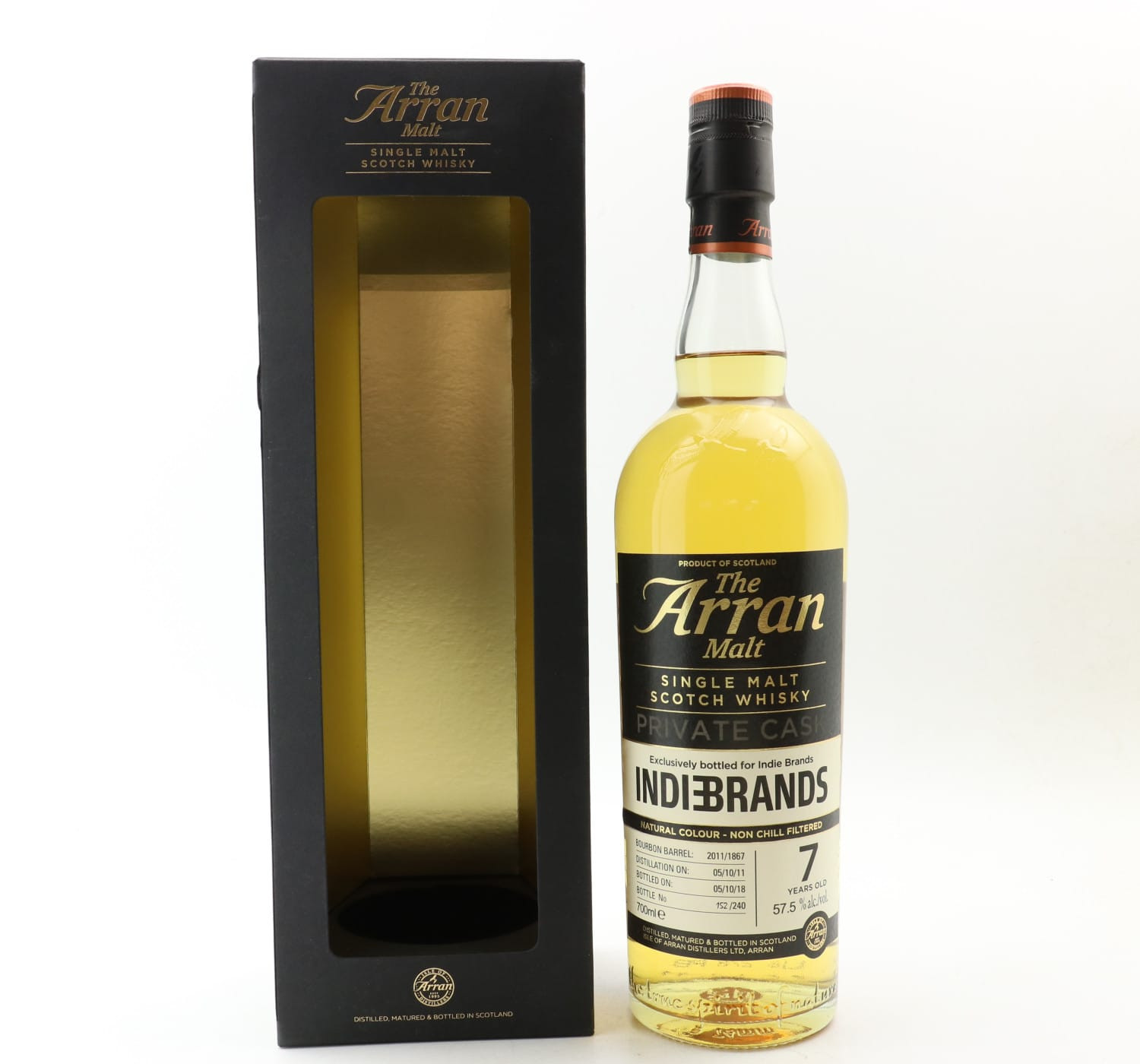 Arran 2011 7 Year Old Private Cask #1867 For Indie Brands Whisky 