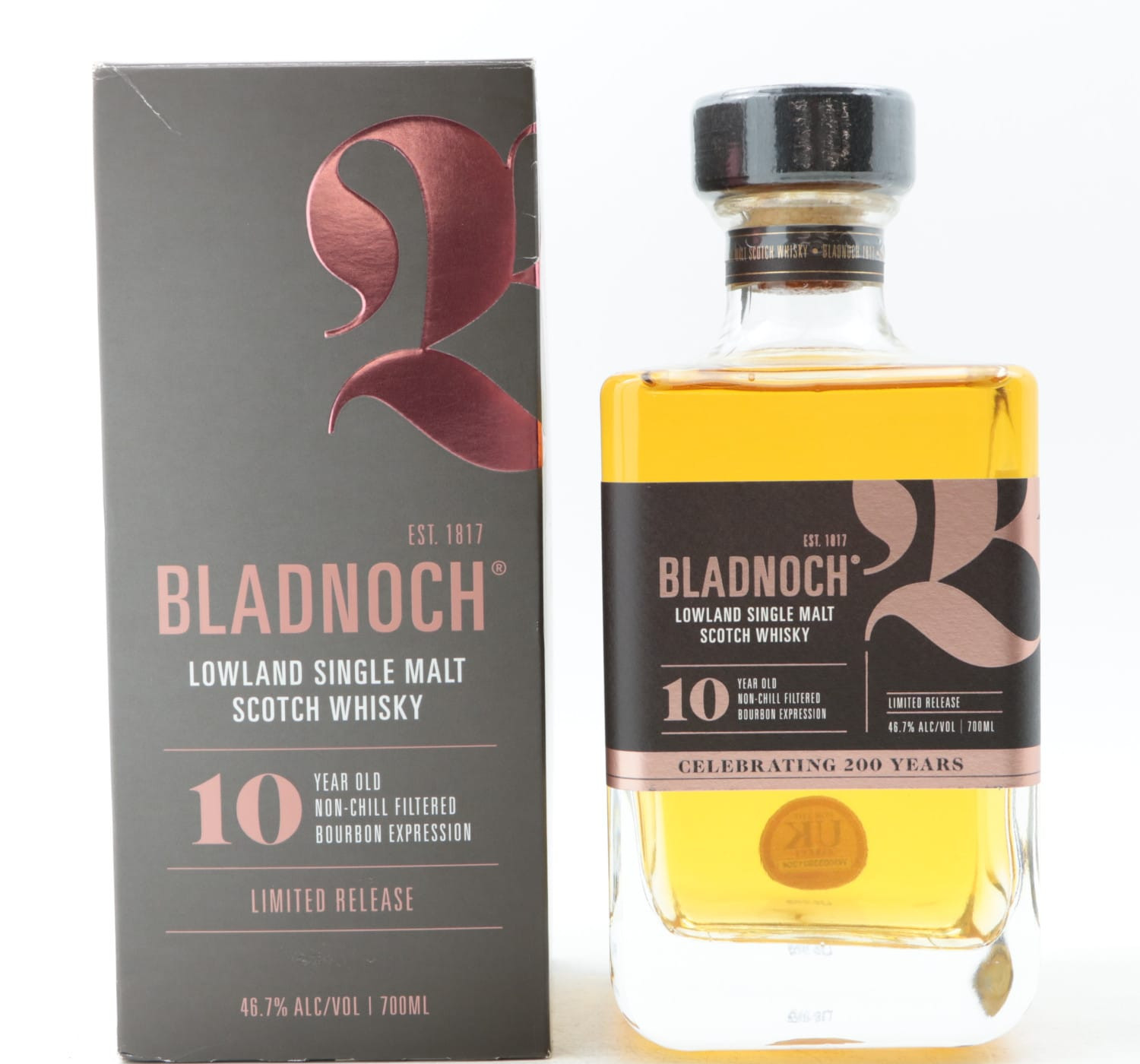 Bladnoch 10 Year Old 200th Anniversary Whisky 