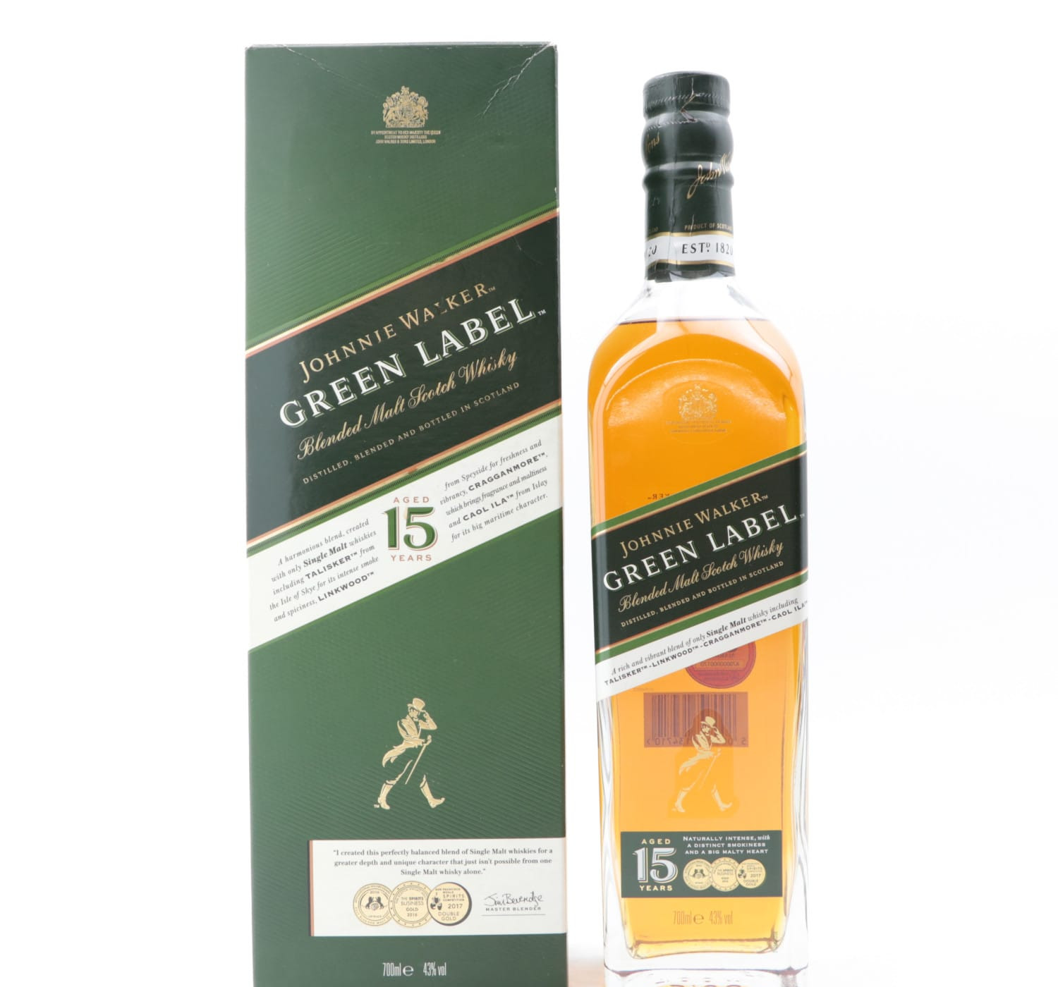 Johnnie Walker 15 Year Old Green Label Whisky 