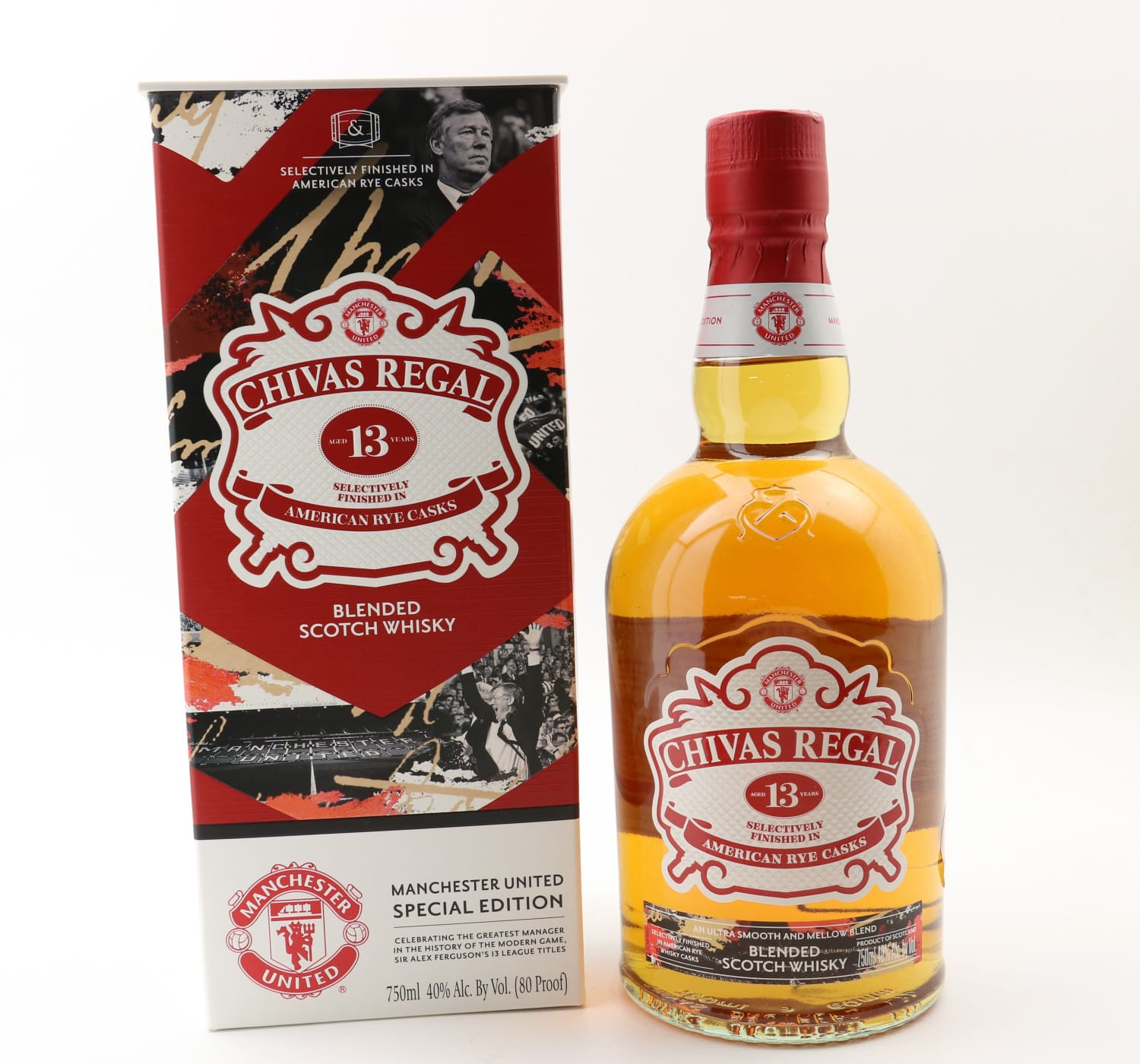Chivas Regal 13 Year Old Manchester United Special Edition 75cl Whisky 