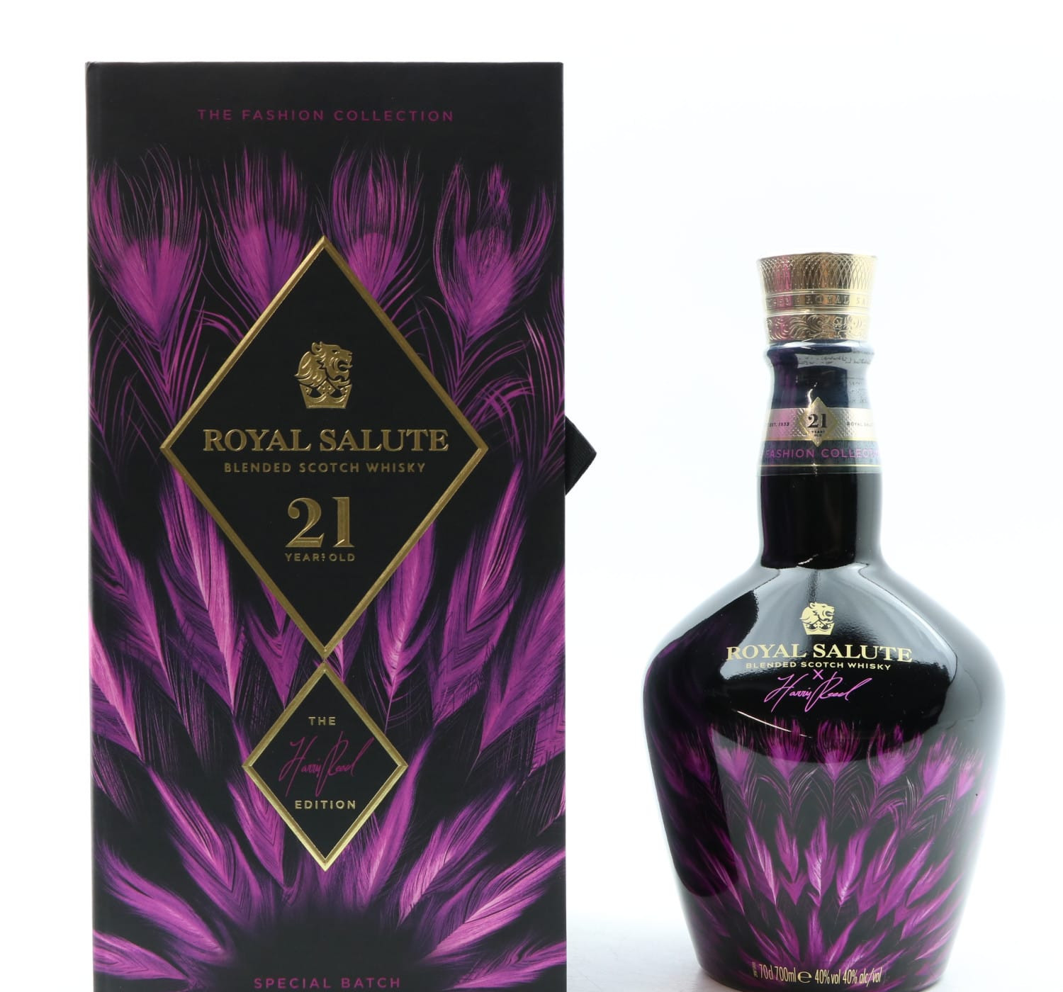 Chivas Royal Salute 21 Year Old Harris Reed Edition Purple Flagon Whisky 