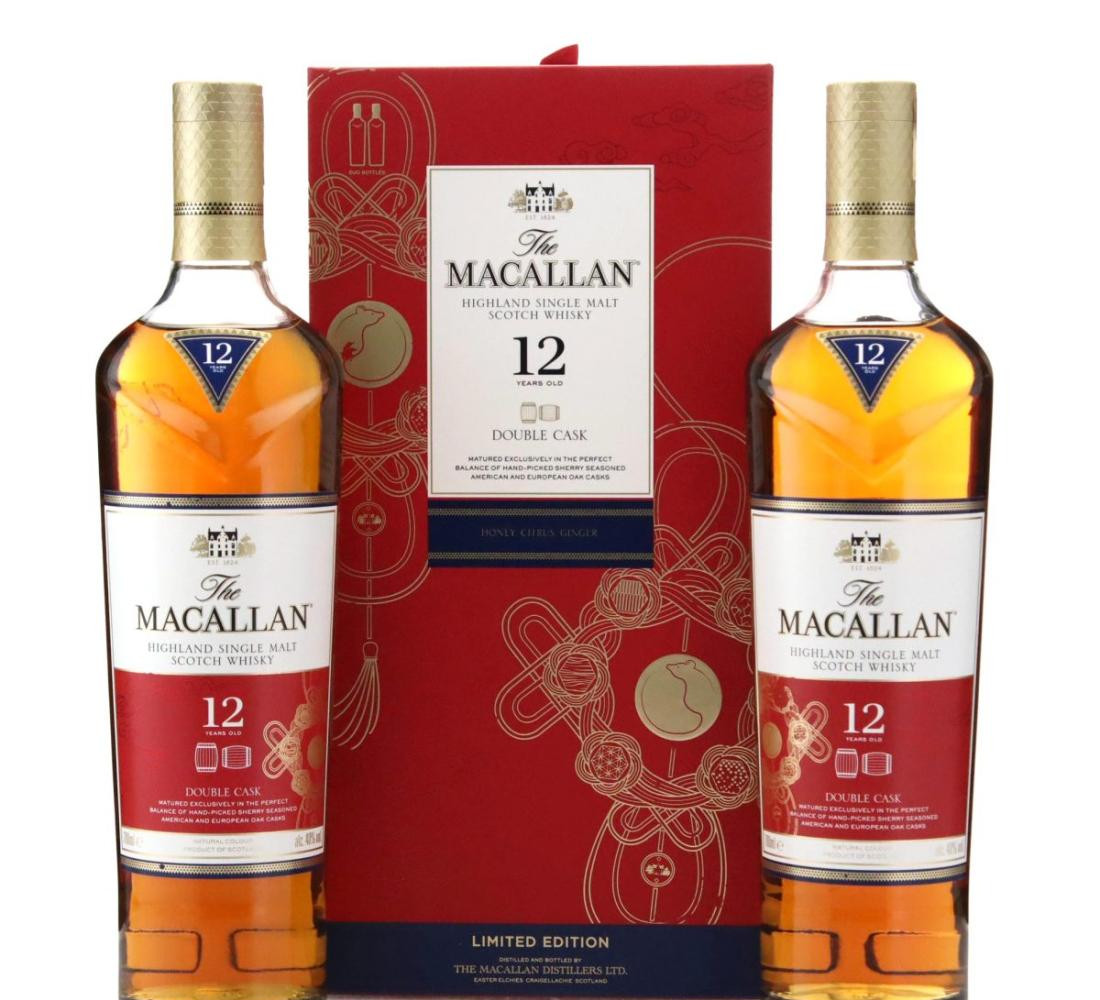 Macallan 12 Year Old Double Cask – Year of the Rat Twin Pack Whisky 
