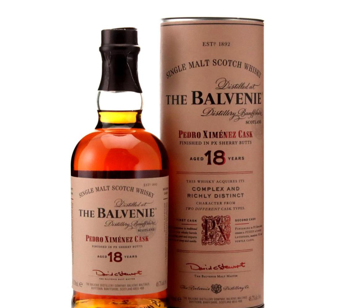Balvenie Pedro Ximénez Cask 18 Year Old Whisky 
