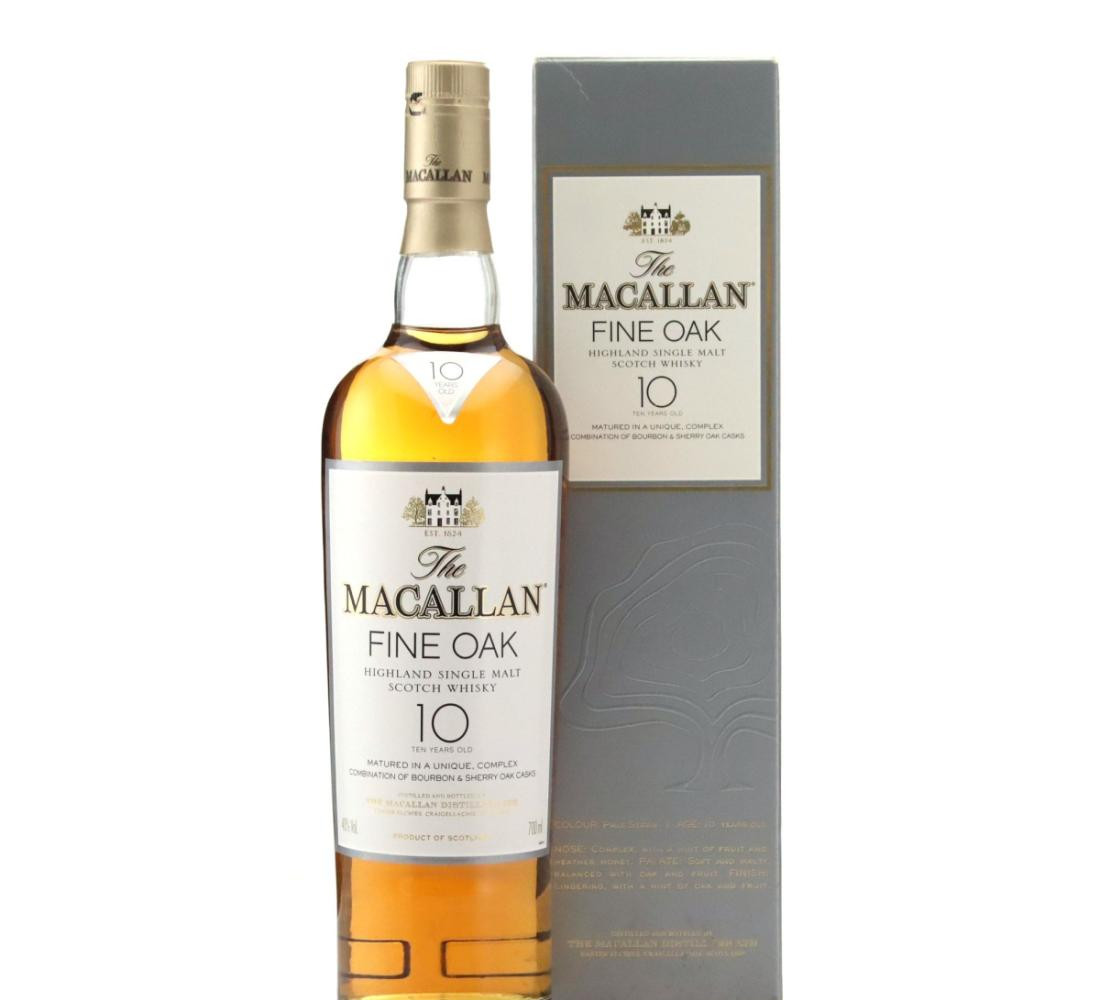 Macallan Fine Oak 10 Year Old Whisky 