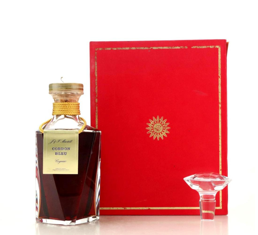 Martell Cordon Bleu Cognac Baccarat Decanter Whisky 