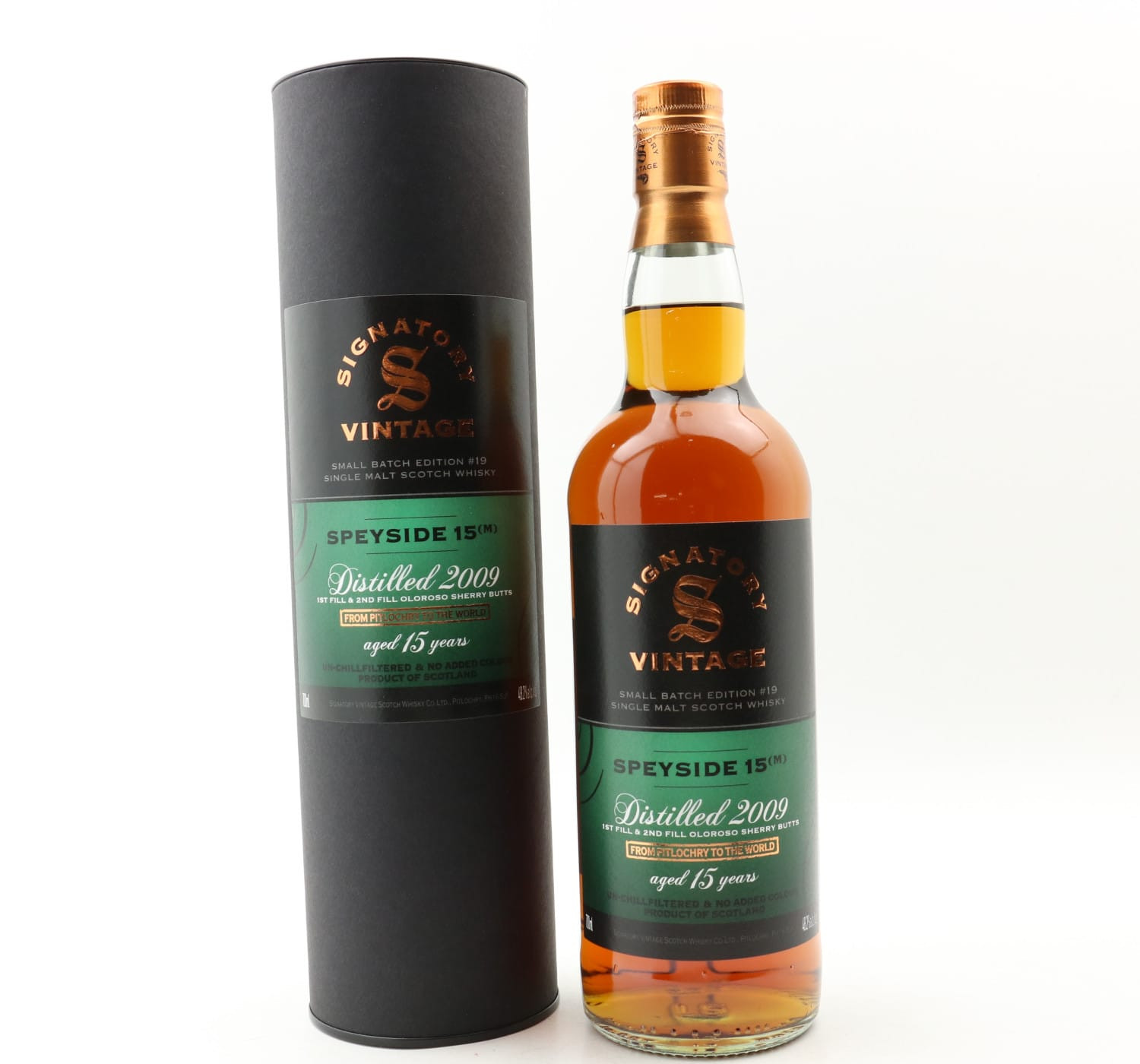 Speyside (M) 2009 15 Year Old Signatory Small Batch Edition #19 Whisky 
