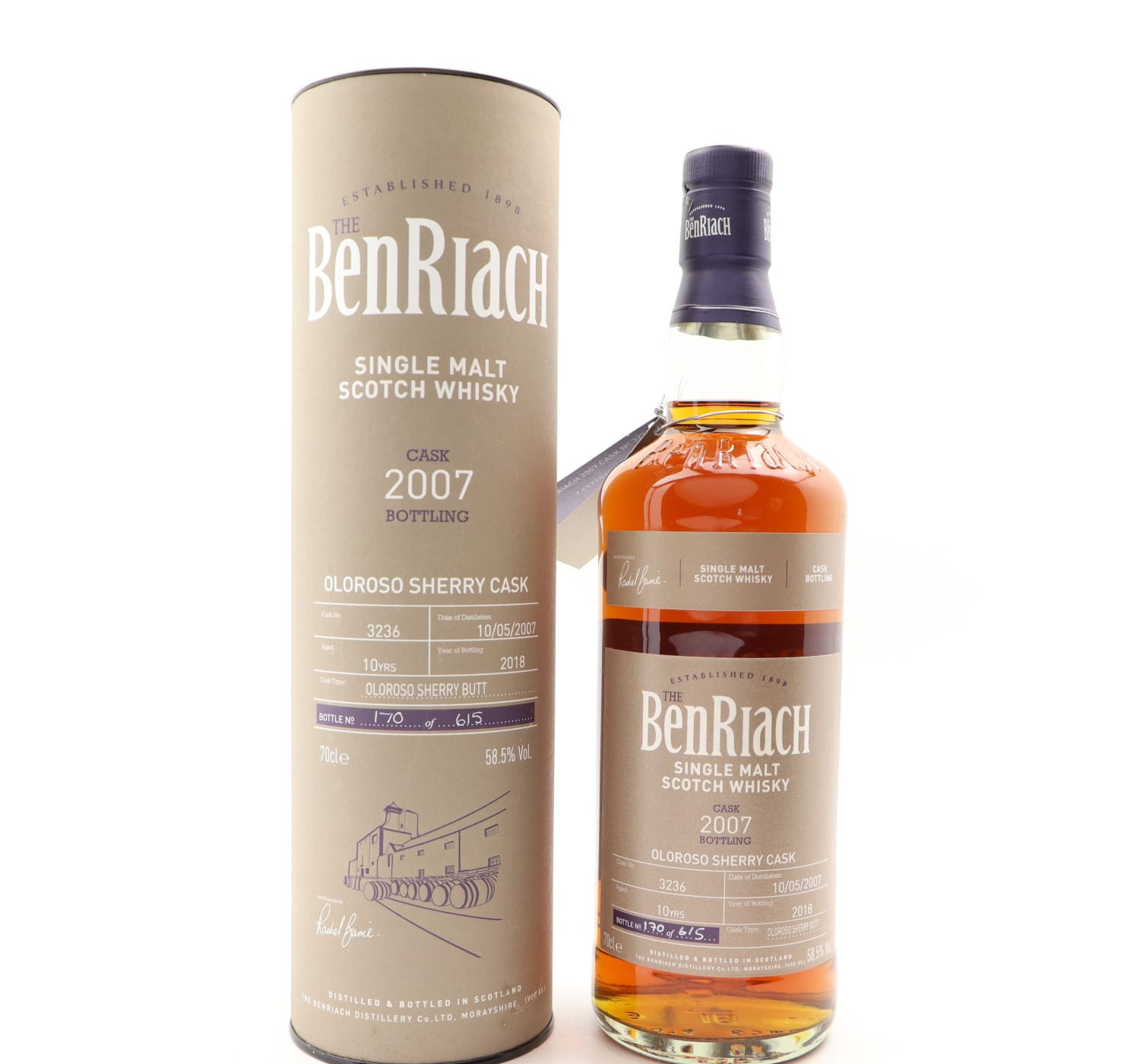 BenRiach 2007 10 Year Old Single Cask #3236 Whisky
