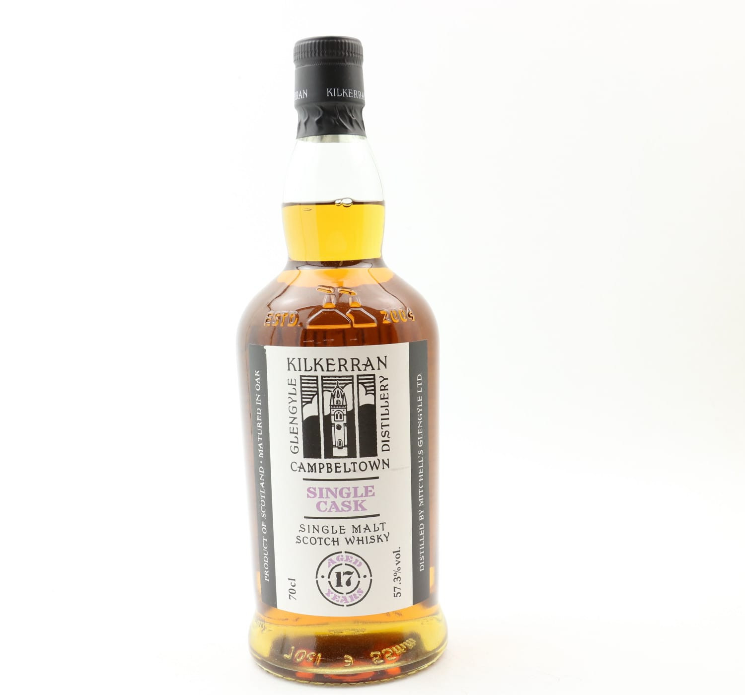 Kilkerran 2007 17 Year Old Single Cask For 20th Anniversary of Glengyle Distillery Whisky 