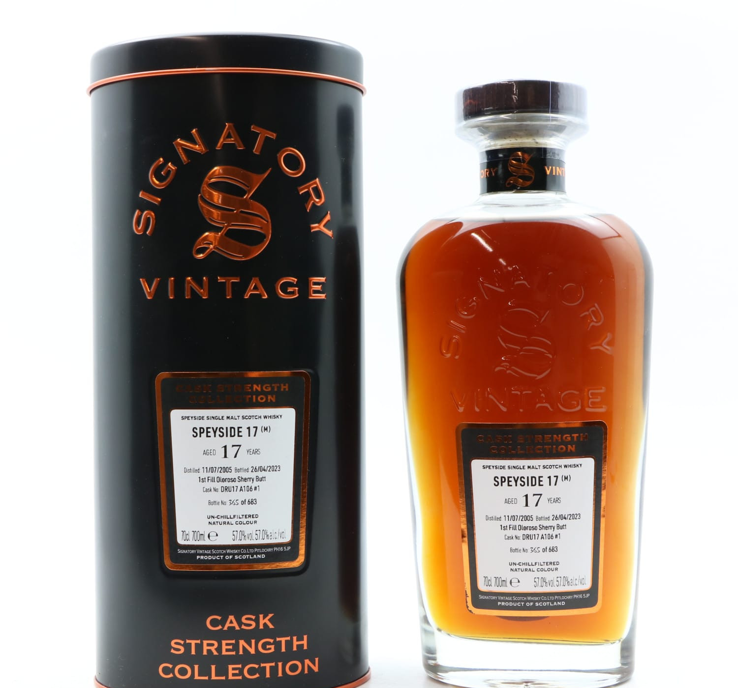 Speyside (M) 2005 17 Year Old Signatory Whisky 