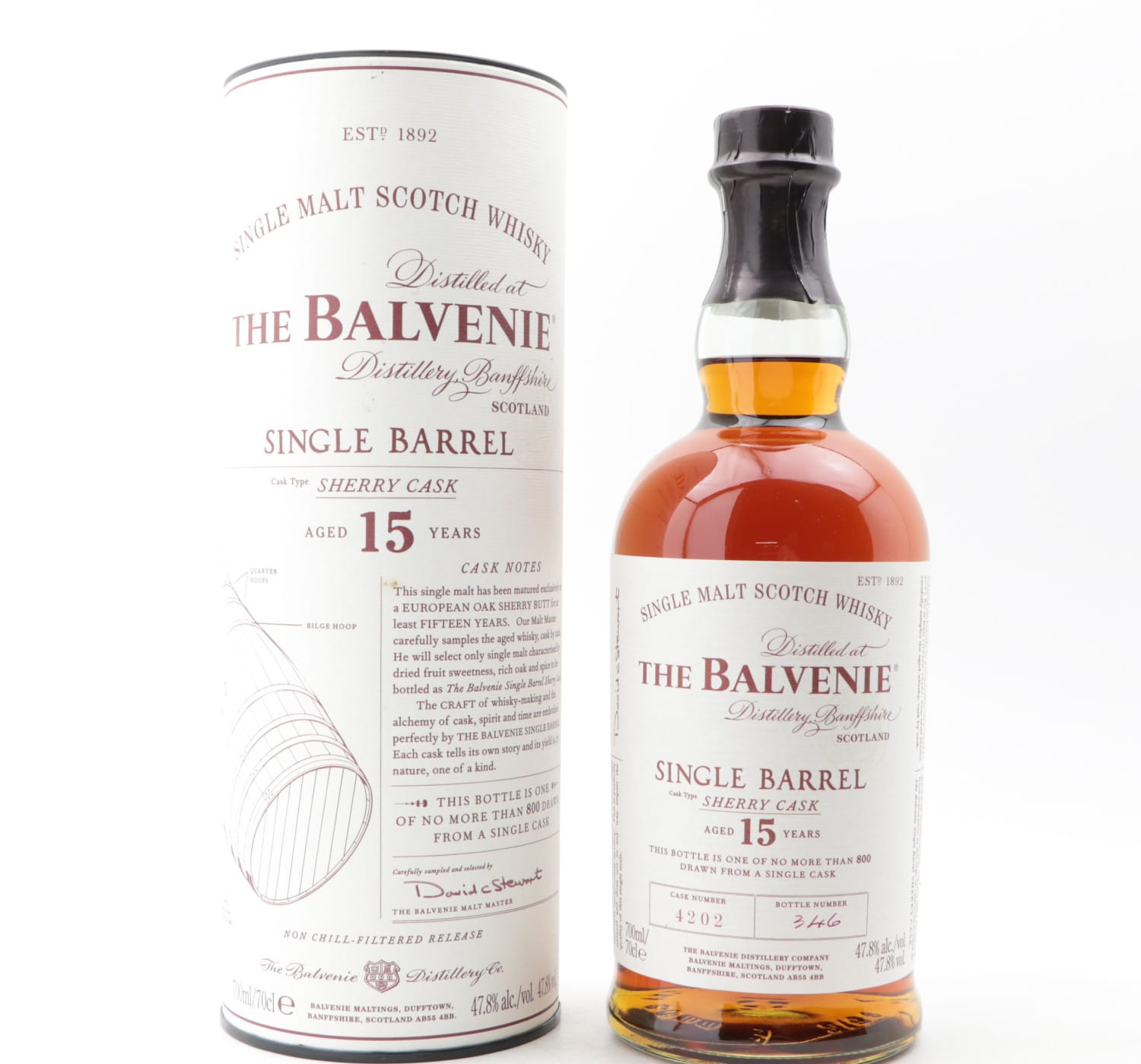 Balvenie 15 Year Old Single Sherry Barrel #4202 Whisky