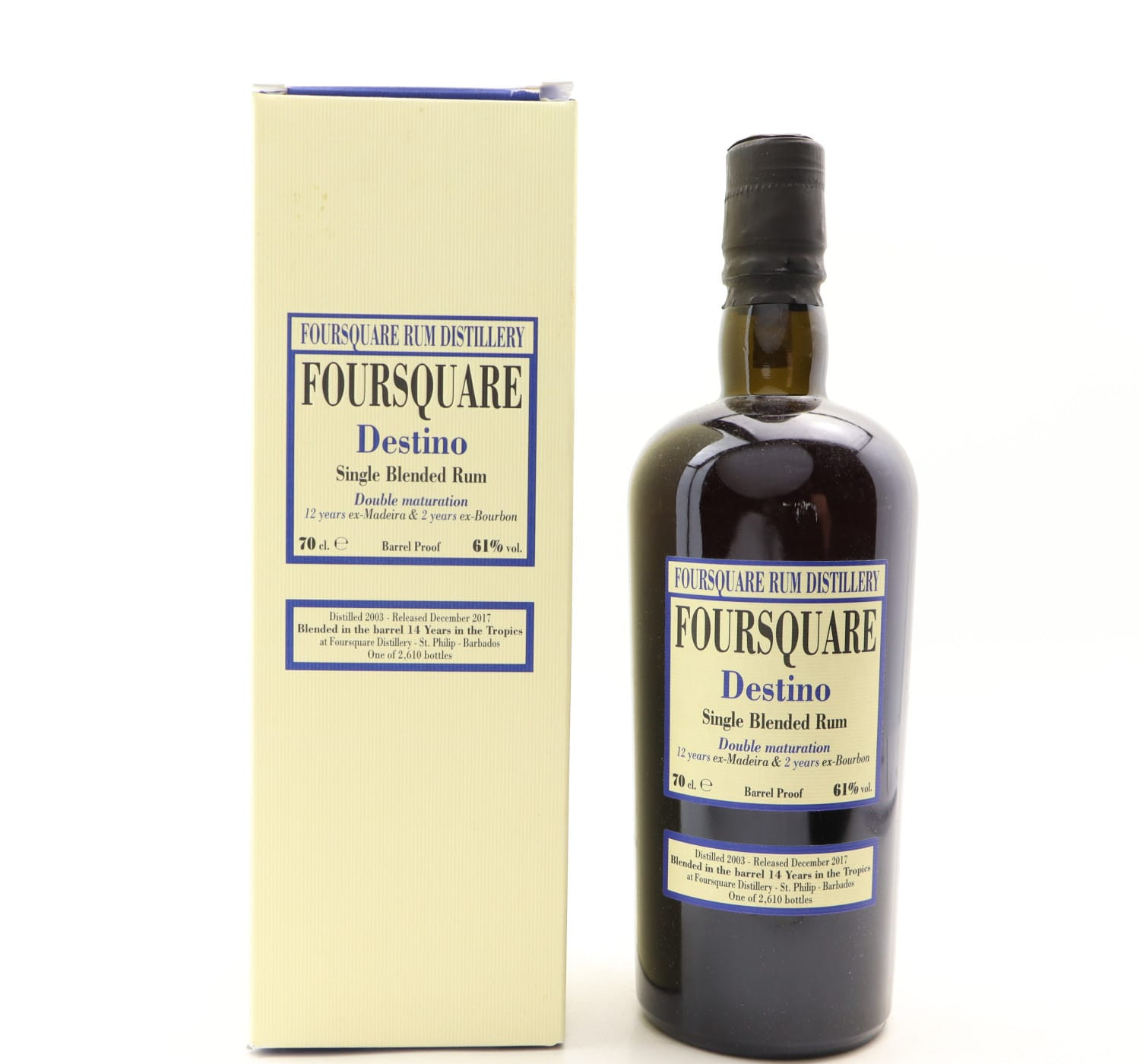 Foursquare 2003 14 Year Old Destino Whisky 