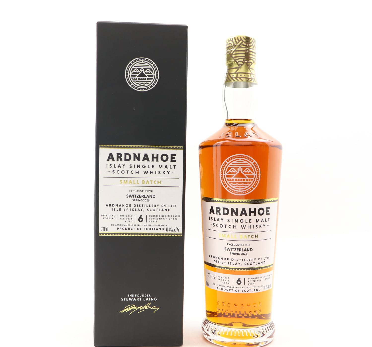 Ardnahoe 2019 6 Year Old Small Batch For Switzerland Whisky 