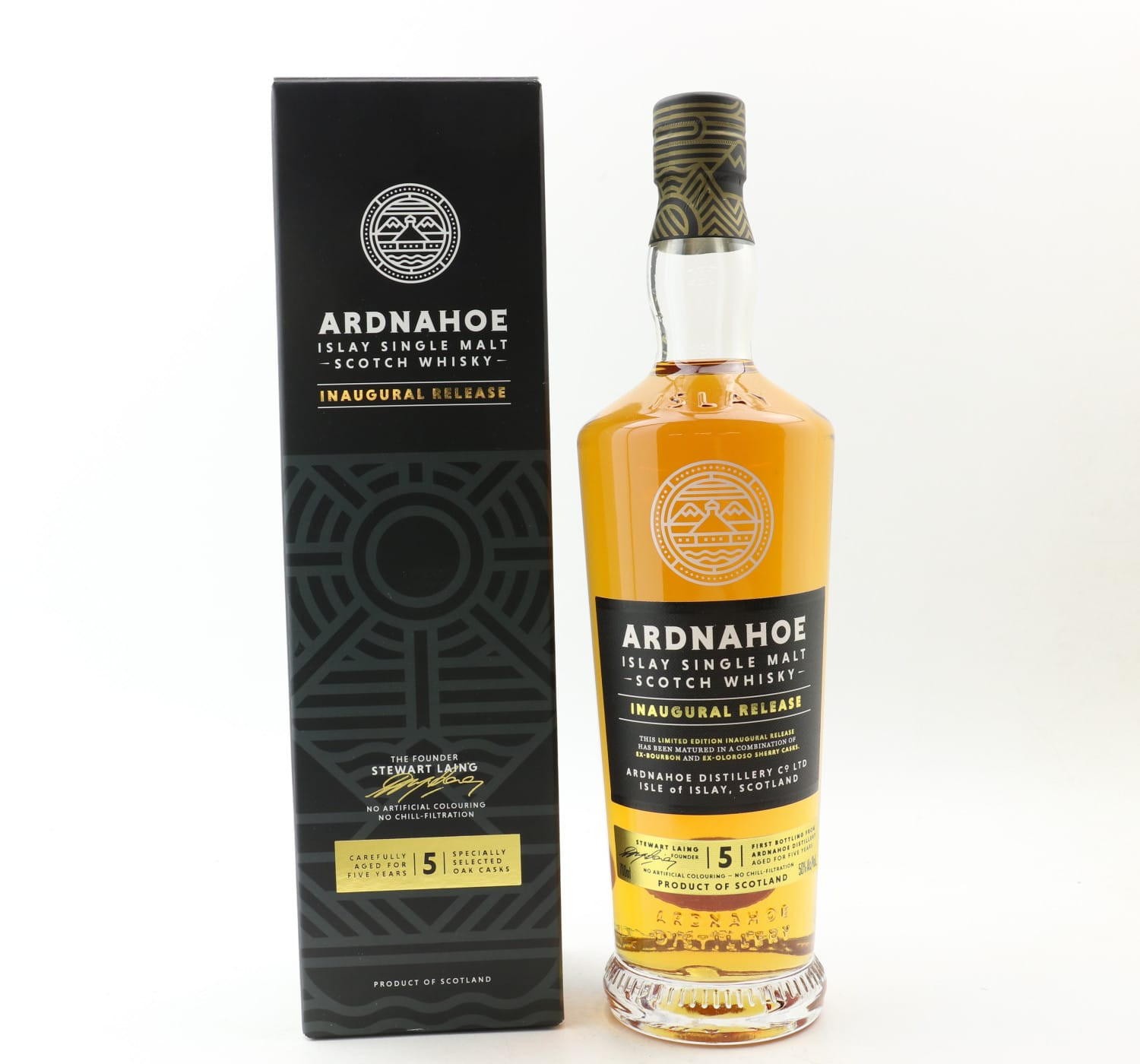 Ardnahoe 5 Year Old Inaugural Release Whisky 