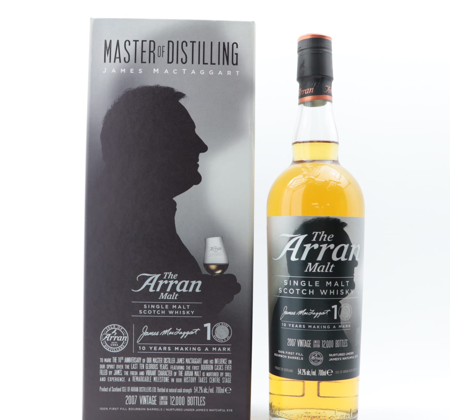 Arran 2007 10 Year Old James MacTaggart Whisky 