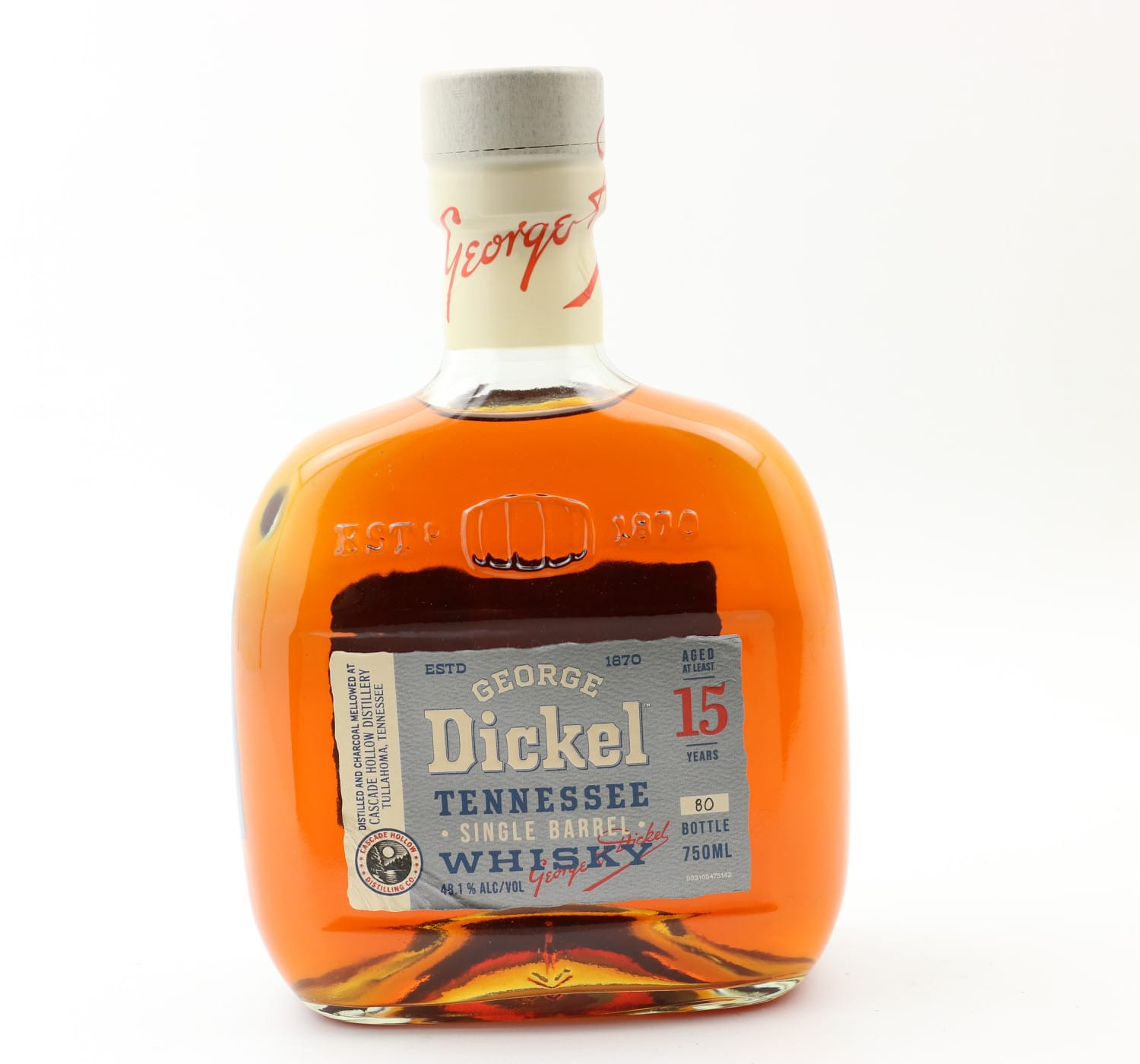 George Dickel 15 Year Old 75cl Whisky 