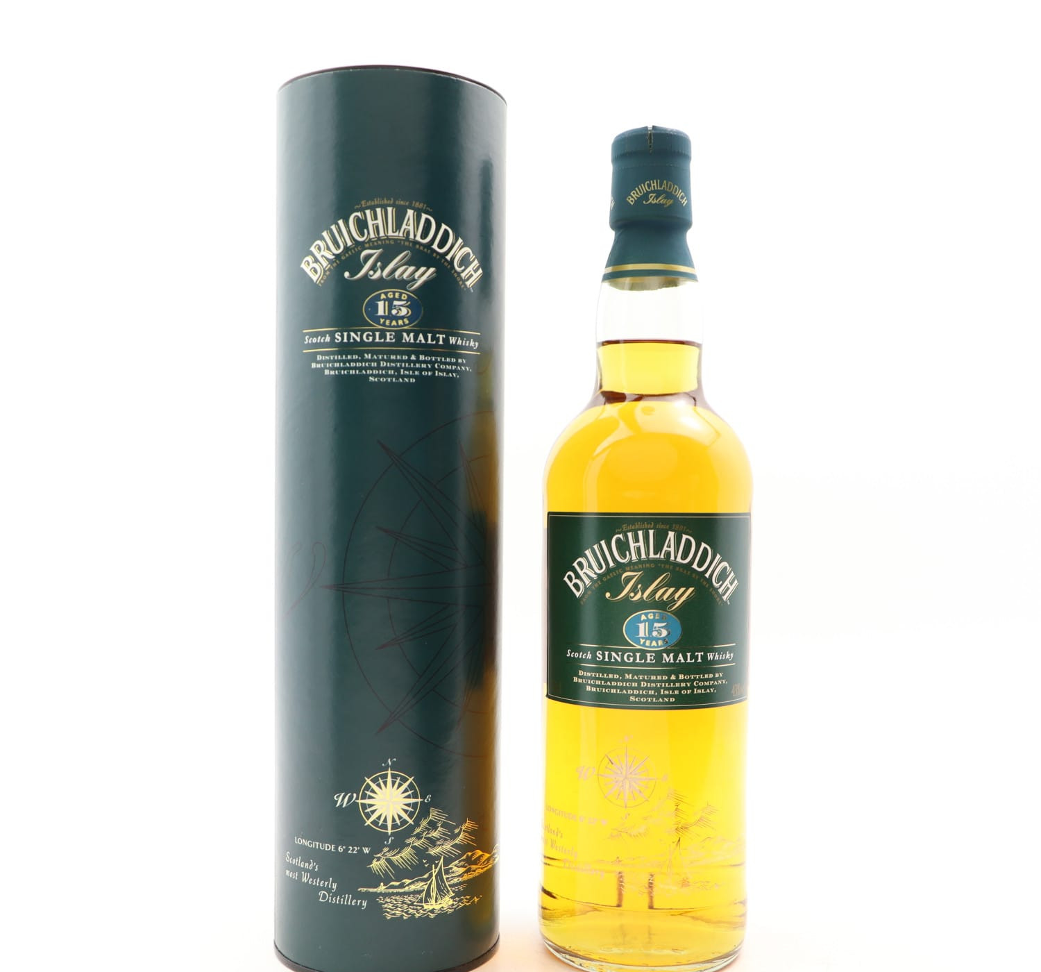 Bruichladdich 15 Year Old Tall Bottle Whisky