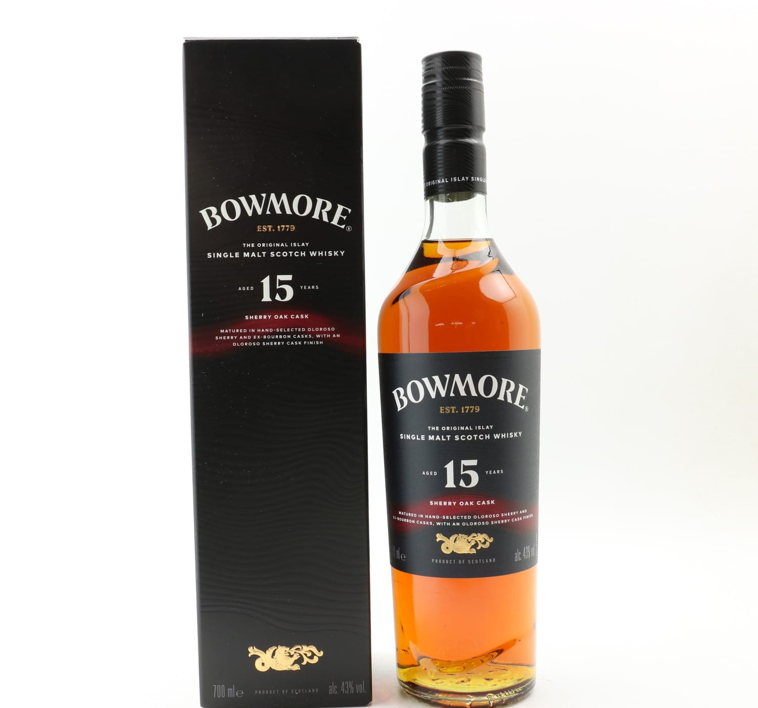 Bowmore 15 Year Old Sherry Oak Cask Whisky 