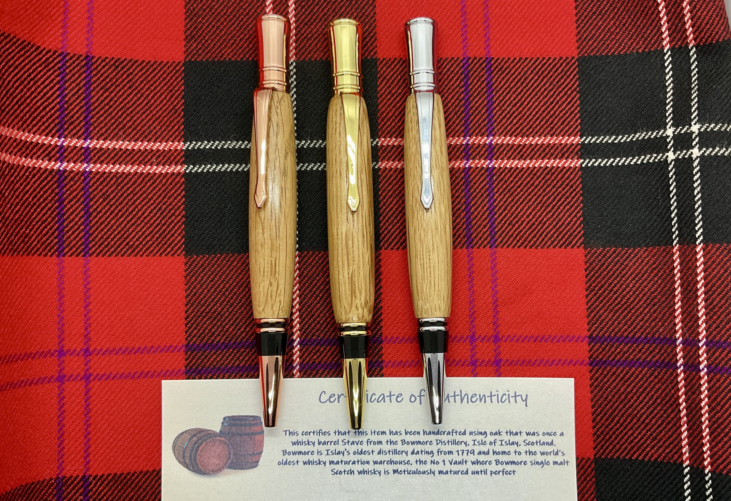 Whisky Oak Barrel Wooden Ballpoint Twist Pen